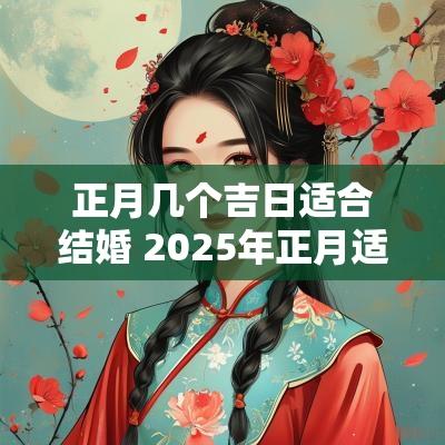 正月几个吉日适合结婚 2025年正月适合结婚的吉日