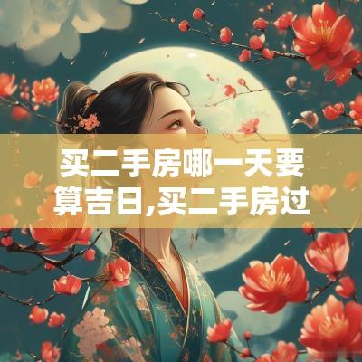 买二手房哪一天要算吉日,买二手房过户要选吉日吗