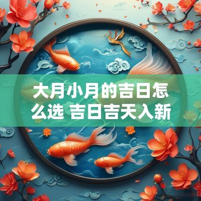 大月小月的吉日怎么选 吉日吉天入新家打正确的生肖是什么
