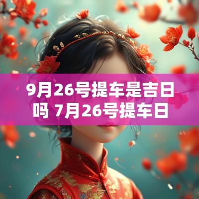 9月26号提车是吉日吗 7月26号提车日子好吗