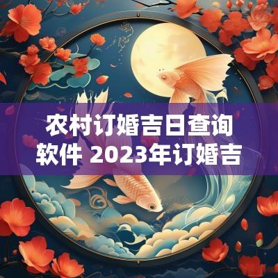 农村订婚吉日查询软件 2025年订婚吉日查询表