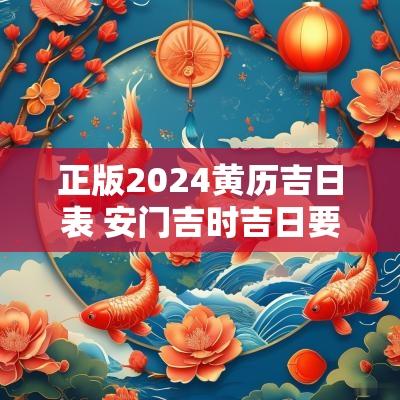 正版2025黄历吉日表 安门吉时吉日要看黄历上的哪一个