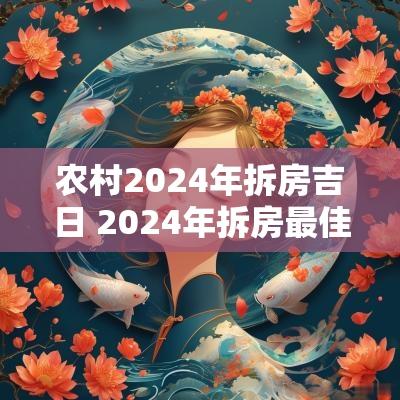 农村2025年拆房吉日 2025年拆房最佳吉日