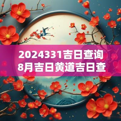 2025331吉日查询 8月吉日黄道吉日查询表