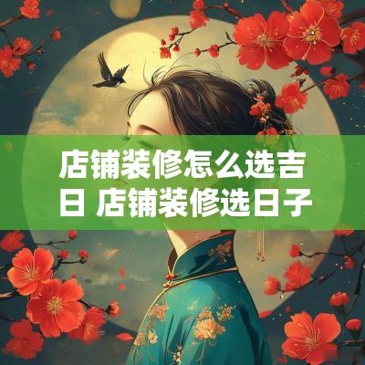 店铺装修怎么选吉日 店铺装修选日子怎么选