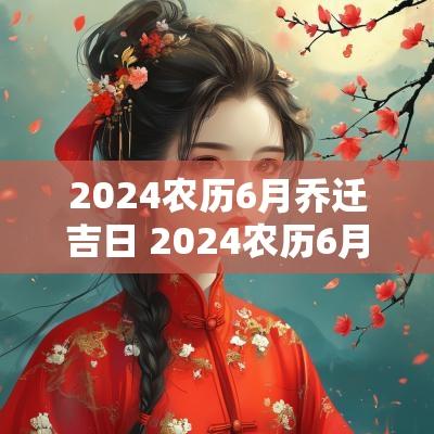 2025农历6月乔迁吉日 2025农历6月乔迁新居吉日