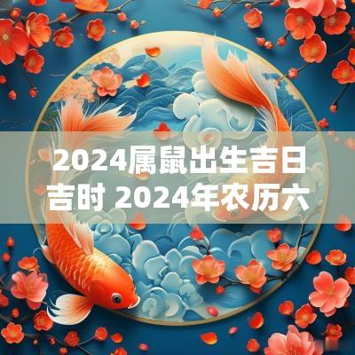 2025属鼠出生吉日吉时 2025年农历六月生孩子吉日有哪些
