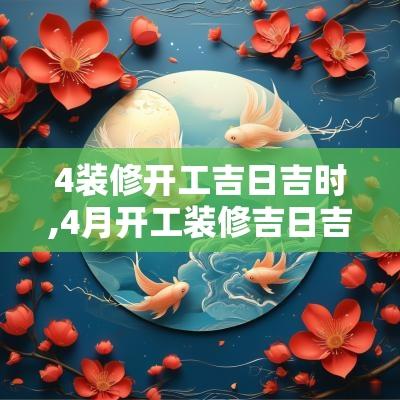4装修开工吉日吉时,4月开工装修吉日吉时