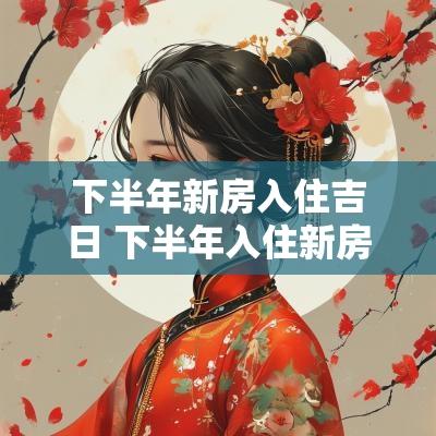 下半年新房入住吉日 下半年入住新房吉日