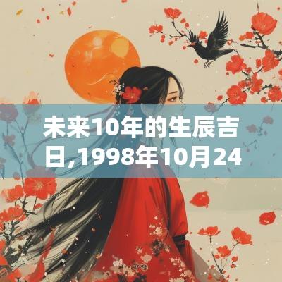 未来10年的生辰吉日,1998年10月24日子时生辰八字