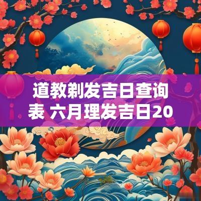 道教剃发吉日查询表 六月理发吉日2025年份查询表