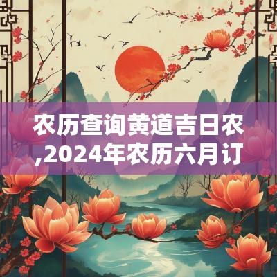 农历查询黄道吉日农,2025年农历六月订婚黄道吉日查询表