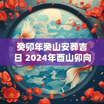 癸卯年癸山安葬吉日 2025年酉山卯向安葬择日