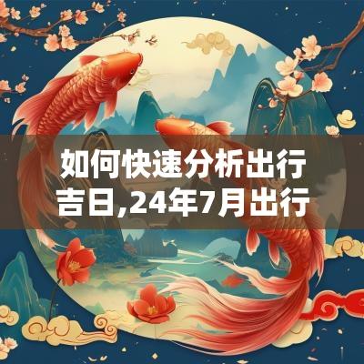 如何快速分析出行吉日,24年7月出行吉日是哪几天