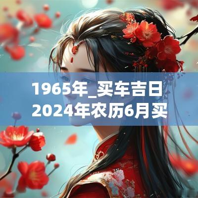 1965年_买车吉日 2025年农历6月买车吉日有哪些