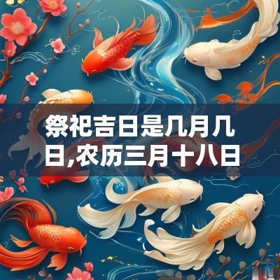 祭祀吉日是几月几日,农历三月十八日是阳历的几月几日