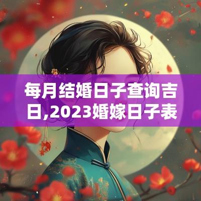 每月结婚日子查询吉日,2025婚嫁日子表结婚吉日查询
