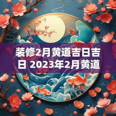 装修2月黄道吉日吉日 2025年2月黄道吉日表