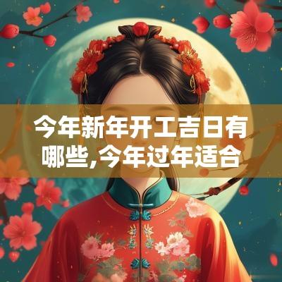 今年新年开工吉日有哪些,今年过年适合结婚的日子