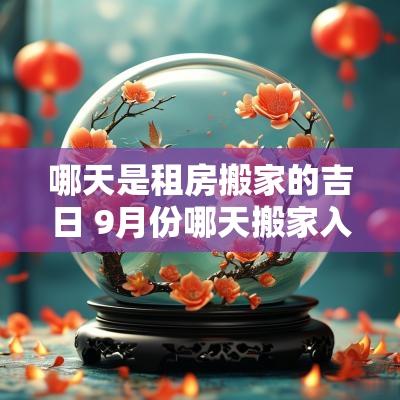 哪天是租房搬家的吉日 9月份哪天搬家入宅吉日