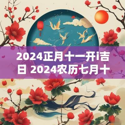 2025正月十一开i吉日 2025农历七月十一日子好吉日吗