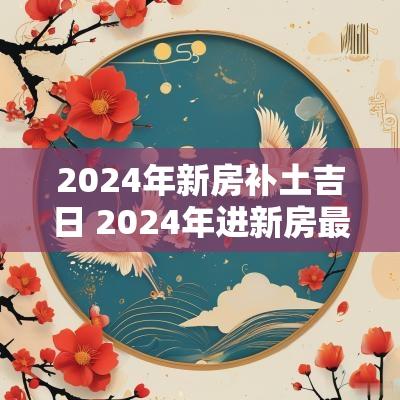 2025年新房补土吉日 2025年进新房最佳吉日 2025年新房补土吉日 2025年进新房最佳吉日