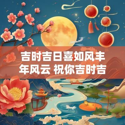 吉时吉日喜如风丰年风云 祝你吉时吉日喜如风,丰年丰月如风筝