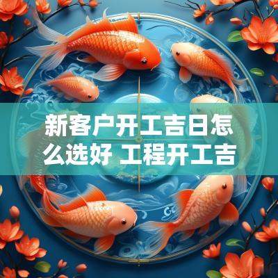新客户开工吉日怎么选好 工程开工吉日2025年开工黄道吉日