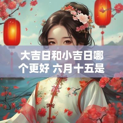 大吉日和小吉日哪个更好 六月十五是吉日还是凶日