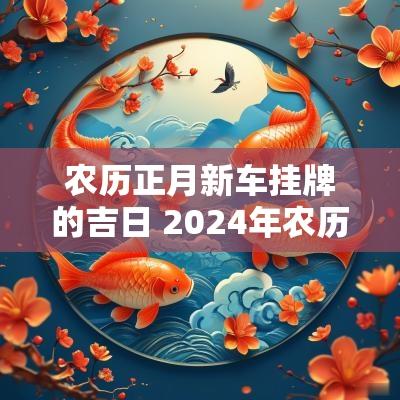 农历正月新车挂牌的吉日 2025年农历6月挂牌吉日