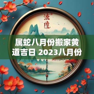 属蛇八月份搬家黄道吉日 2025八月份搬家黄道吉日