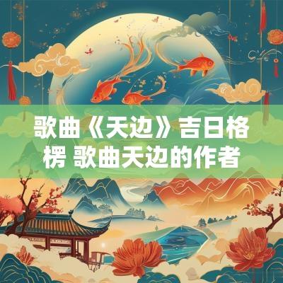 歌曲《天边》吉日格楞 歌曲天边的作者吉日格楞