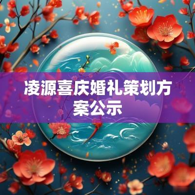凌源喜庆婚礼策划方案公示