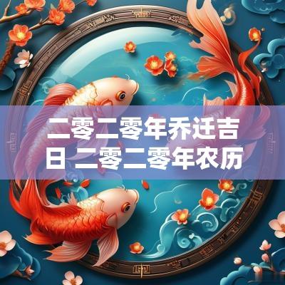 二零二零年乔迁吉日 二零二零年农历十二月乔迁吉日