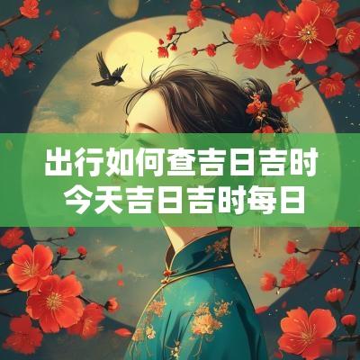 出行如何查吉日吉时 今天吉日吉时每日查一查