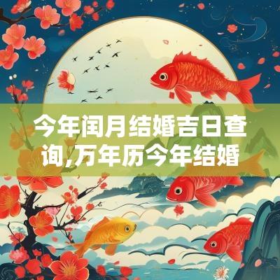 今年闰月结婚吉日查询,万年历今年结婚吉日查询