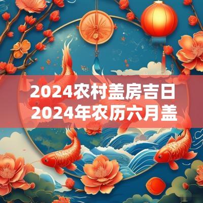 2025农村盖房吉日 2025年农历六月盖房吉日