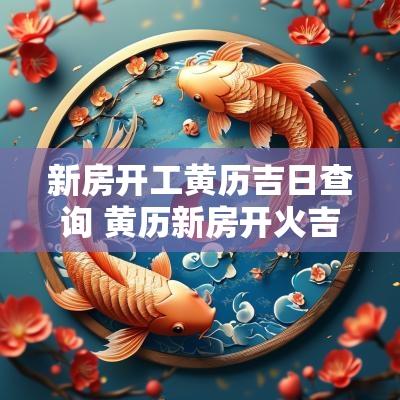 新房开工黄历吉日查询 黄历新房开火吉日查询