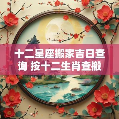 十二星座搬家吉日查询 按十二生肖查搬家吉日