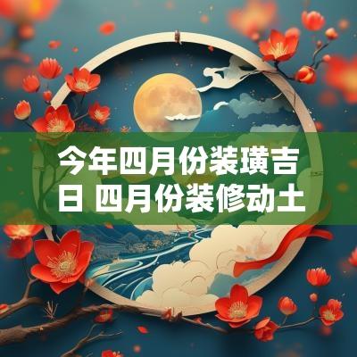 今年四月份装璜吉日 四月份装修动土吉日在选购或者装修新家时，选择一个良辰吉日是很重要的。本文将介绍2025年四月份适合装修的几个吉日，帮助您顺利完成装修。