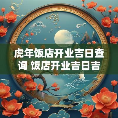 蛇年饭店开业吉日查询 饭店开业吉日吉时查询