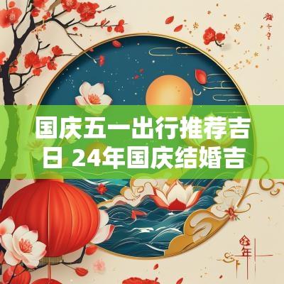 国庆五一出行推荐吉日 24年国庆结婚吉日有哪几天