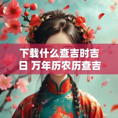 下载什么查吉时吉日 万年历农历查吉日吉时2025