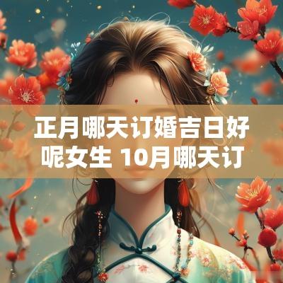 正月哪天订婚吉日好呢女生 10月哪天订婚日子最好吉日