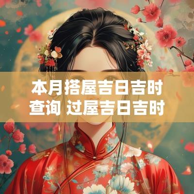 本月搭屋吉日吉时查询 过屋吉日吉时查询2025年
