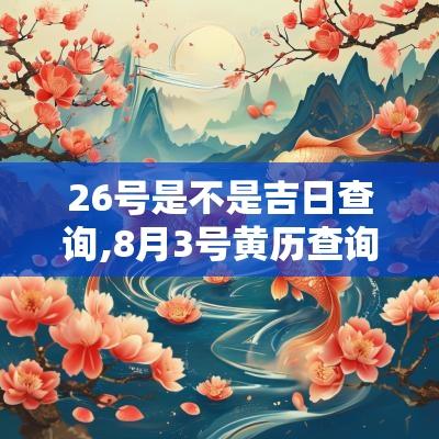 26号是不是吉日查询,8月3号黄历查询吉日