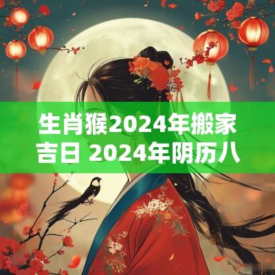 生肖猴2025年搬家吉日 2025年阴历八月二十三是搬家吉日吗