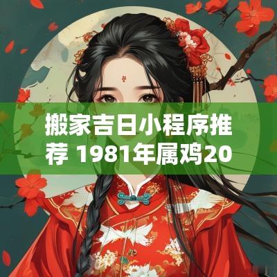 搬家吉日小程序推荐 1981年属鸡2025年搬家吉日