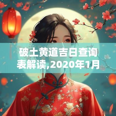 破土黄道吉日查询表解读,2025年1月黄道吉日查询表