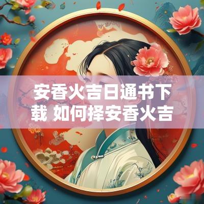 安香火吉日通书下载 如何择安香火吉日